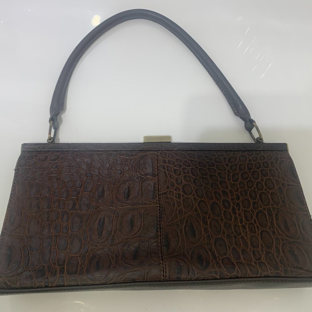 Franco Sarto Vintage Croc Sholder Purse